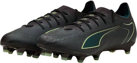 Puma Ultra 6 Pro FG/AG Voetbalschoenen Senior Zwart - Groen Maat 44