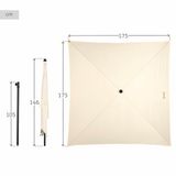 AKTIVE Parasoll Aktive Beige 175 x 240 x 175 cm