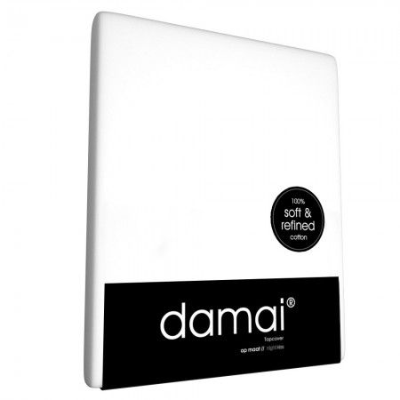 Damai Topcover katoen 140 x 200 (01) white Standaard (tot 8 cm) Nightkiss