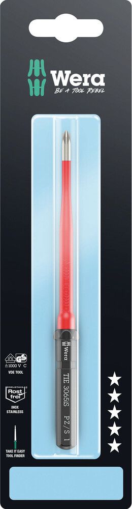 Wera Kraftform Kompakt VDE 3065 iS PZ/S | Take it easy SB | RVS - 05006584001