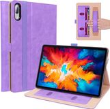 Lunso Luxe stand flip sleepcover hoes - Geschikt voor Lenovo Tab P11 Pro - Paars