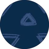 Bonateks Ronde digitaal bedrukte muismat, antislip onderkant, voor kantoor en thuis, diameter: 22 cm