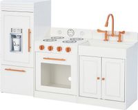 Teamson Kids Modern Houten Speelkeuken Met Accessoires - Wit & Rose Goud