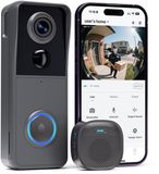 Merkloos / Sans marque Stroom Commerce B.V. Draadloze Deurbel WIFI - Slimme Video Intercom met Camera