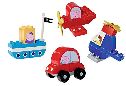B.I.G. 800057162 Big-Bloxx Peppa Pig Vehicles Set, kleurrijk