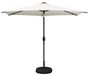 Syfax Tuinparasol met LED-lampen en voet 3 x 3 m Polyester