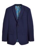 Next Heren Blazer Regular Fit Lange Mouw Effen Polyester Bright Blue