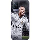 Maniacase Hoesje voor Vivo V21 5g Kylian Mbappe Real Madrid Doelpunt