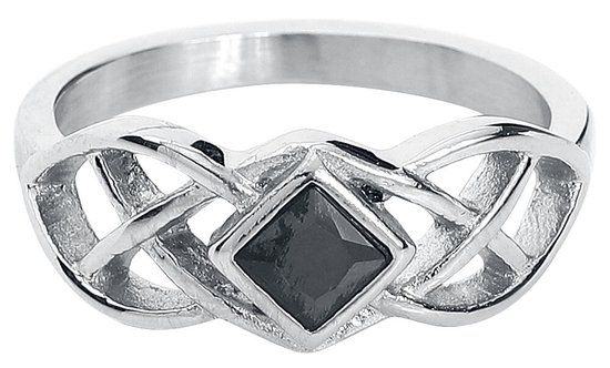 etNox Celtic Knot Dames Ring - zilverkleurig
