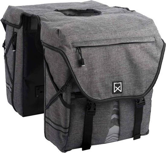 Willex 1200 Dubbele Fietstas - 28 L - Antraciet