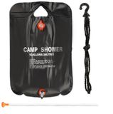 Merkloos / Sans marque Relaxdays GmbH 3x camping douche 20 liter - solar buiten douche - tuindouche - vouwbaar - zwart