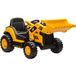 Caterpillar Pelle mécanique électrique pour enfants 3-6 ans 12V avec télécommande, jaune