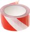 Bol PVC Waarschuwingstape rouge-blanc 50mm x 66 mètre