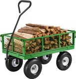 VEVOR Handkar Transportkar Tuinkar Gereedschapskar Handkar 300kg Groen