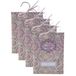 Home & Styling Bloemen Geurzakjes rozen geur - 4x - met ophanghaak - geurkaartjes/luchtverfrisser