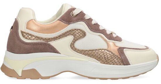 Mexx PORTIA LOVE Dames Sneaker Wit/Bruin