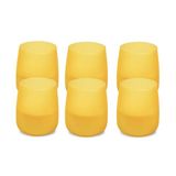 Spaas 6x citronella Soft Glow geurkaars, ± 38 uur - lichtgeel - Lemon Breeze