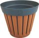 Ecoplast Bloempot Kreta 25 cm Bruin/Antraciet