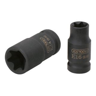 KS Tools 1/2" TX-E Power Socket, Short, E20 - 1 Piece