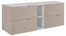 3xE living Meuble sous-vasque 140 cm, cachemire/blanc