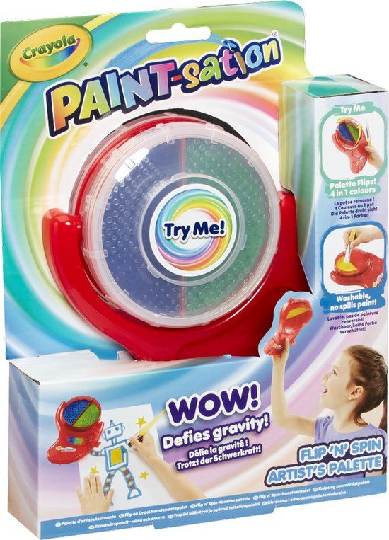 Crayola Paint-Sation Flip ‘n’ Spin Artist’s Palette - Schilderspalet