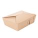 50 Thepack 50 stuks - Amerikaanse dozen 2 compartimenten 1320 + 660 ml, 240 + 12 Pp G/M2, 19,6 x 14 x 6,2 cm, naturel, nano-micro golfkarton
