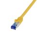 LogiLink C6A057S Câble réseau Jaune 2 m Cat6a S/FTP Rond