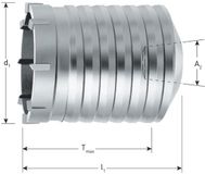Rotec Hamerkroonboren konisch 35,0x100mm