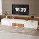 MODFU TV-Meubel - Uitschuifbare Projectorplank - Minimalistisch - Woonkamer - Spaanplaat - Wit - 180 X 34 X 30 Cm