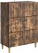 vidaXL Ladekast 66 x 34,5 x 90 cm Bewerkt hout Gerookt eiken