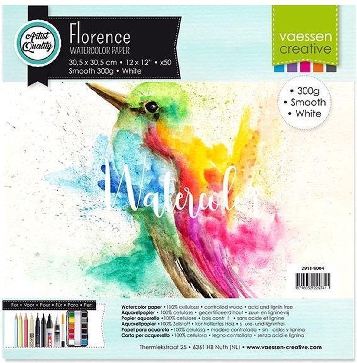 Vaessen Creative Florence Aquarelpapier - 8716052229741