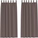 vidaXL Blackout Gordijnen met Ringen 2 st Donkerbruin 225 x 140 cm