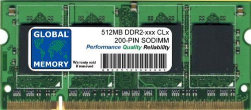 GLOBAL MEMORY 512 MB DDR2 400/533/667/800 MHz 200-PIN SODIMM Memory Ram voor Laptops/Notebooks