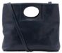 Sac bandoulière en cuir véritable pour hommes, forme ronde, avec fermeture magnétique, fabriqué en Italie