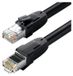 Ugreen 3 meter Internetkabel, Netzwerkkabel, Ethernet-Patchkabel, RJ45, Cat 8, T568B, schwarz