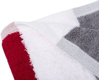 texpot Handdoek Douchehanddoek Badhanddoek Strepen met Ophanging 100% Katoen 140 x 70 cm