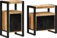 Maison Exclusive - Ensemble de meubles de salle de bain, 2 pièces, marron, lisse, bois de manguier massif