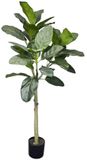 Uni Plant Peva Audrey ficus tree 120 cm met plastic pot kunstboom
