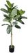 Uni Plant Peva Audrey ficus tree 120 cm met plastic pot kunstboom