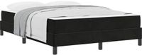 vidaXL Boxspringbed met matras, zwart, 160 x 200 cm, stof
