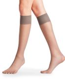 FALKE Pure Matt 20 DEN Kniekousen Dames Grijs - Maat 35-38
