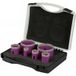 Sidamo Coffret de 6 trépans diamant à sec pour meuleuse M14 - D. 22 - 30 - 35 - 42 - 68 - 75 mm - Céramique/grès/granit
