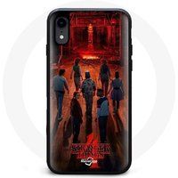 Maniacase Hoesje voor iPhone XS Max Stranger Things Poster Crew Fan Art Seizoen 4