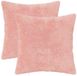 vidaXL Kussensloop 2 st HEERLEN Roze 40 x 40 cm Nep Konijnenbont