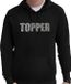 Bellatio Decorations Shoppartners Bv Glitter foute trui met capuchon zwart Topper glitter steentjes/ rhinestones voor heren - Hoodies - Glitter kleding/ foute party outfit XXL