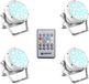 Cameo ROOT PAR 6 WH SET 1-4 x CLROOTPAR6WH incl. IR-afstandsbediening