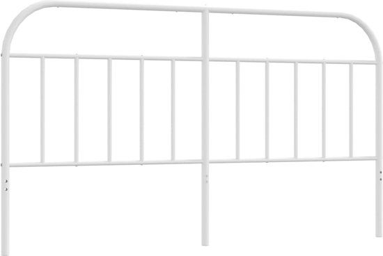 vidaXL Hoofdbord Metaal Wit 180 cm