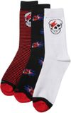 Koroshi Sokken blauw / rood / zwart / wit