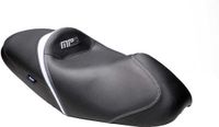 SHAD Comfort Seat lack/Grey-Blue Seams - Piaggio MP3