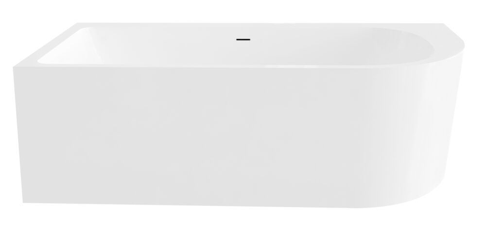 Best Design Living links half vrijstaand bad 180x80 mat wit